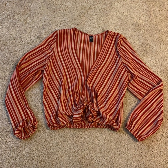 Windsor Tops - Windsor | Red & Pink Blouse